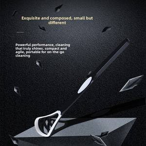 ที่ขูดลิ้นและแปรงทำความสะอาดซิลิโคน พร้อมด้ามจับปลอดภัยสำหรับอาหาร บรรจุภัณฑ์แยกชิ้นเพื่อการดูแลช่องปาก - Product Image 2