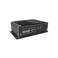 Mini PC Compacto para Computación de Borde, Intel Denverton C3958 de 16 Núcleos, 2x DDR4, 4x SFP+, 4x I226-V, LAN de 2.5G, Computadora Industrial sin Ventilador
