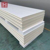 Panneau sandwich isolé en PU écologique de niveau B1, résistant au feu, approuvé ISO, pour chambres froides et systèmes de gestion de la qualité