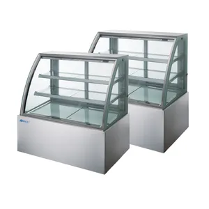 Bolandeng Commercial Refrigerator with Single-Temperature and Glass Door Best Sales Showcase for Cake and Turkey Display