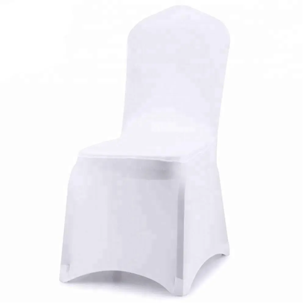50 Stück Polyester-Reliefstuhl Schublade weiß Party Bankett Spandex Hochzeitstuhlbezüge für Veranstaltungen