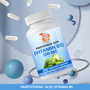 Capsules d'acide pantothénique (vitamine B5) à marque privée OEM pour favoriser la production d'énergie – Complément de vitamine B5 en capsules - Product Image 2