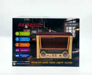 R-1829BT <span class=keywords><strong>Radio</strong></span> Portatile Vintage Anni '50 in Legno Resistente Anti-Interferenza AM <span class=keywords><strong>E</strong></span> FM a 3 Bande per Casa - Product Image 6