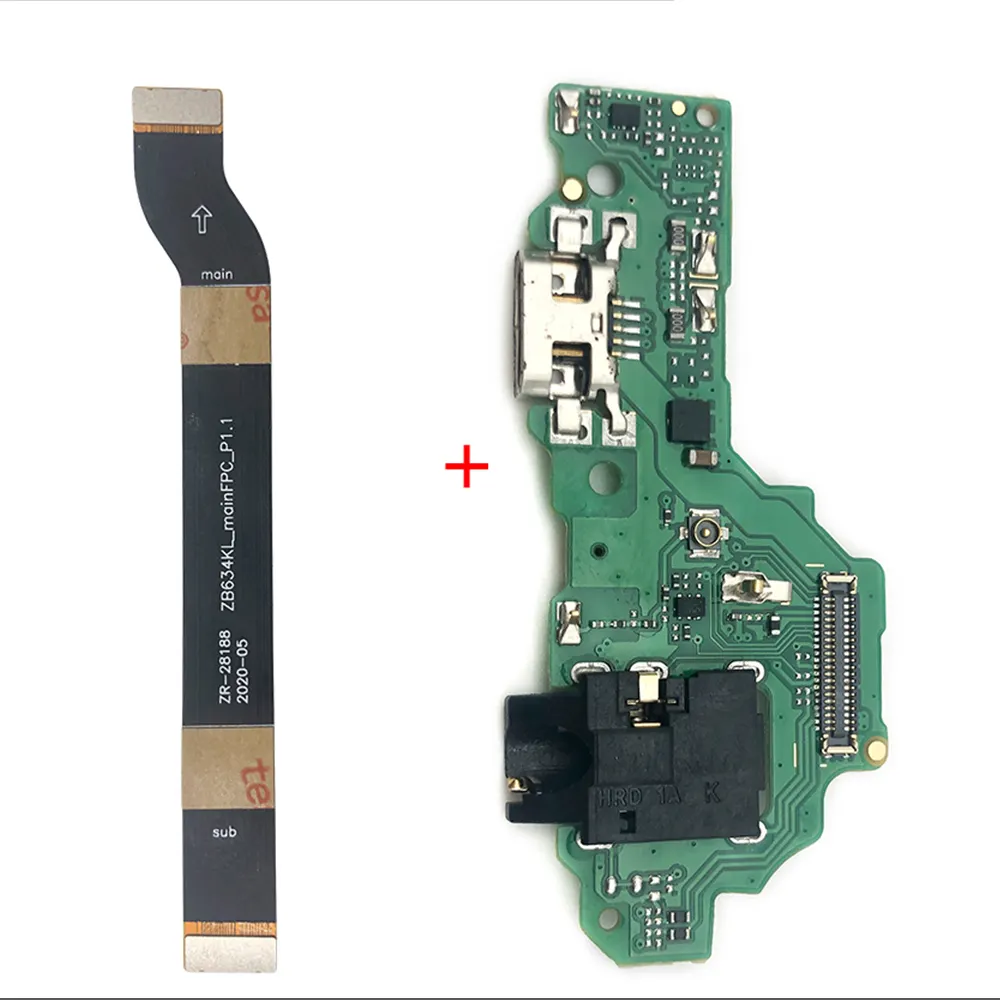 Conector de puerto de carga USB al por mayor para Asus Zenfone Max Plus (M2) ZB634KL A001D placa de carga con placa de carga flexible principal