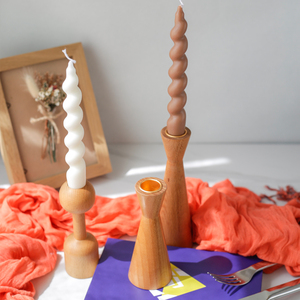Nordique Romantique Aromathérapie Bougeoir <span class=keywords><strong>En</strong></span> <span class=keywords><strong>Bois</strong></span> Vintage Décor À La Maison pour Table À Manger Atmosphère pour Café Prop Homestay - Product Image 4