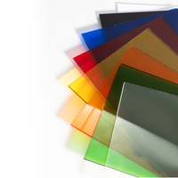 Plaque acrylique colorée sur mesure, translucide, en PMMA (Plexiglas), pour découpe laser et signalétique, directement de l'usine