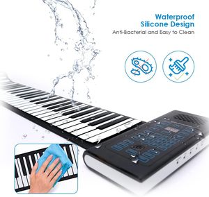 <span class=keywords><strong>Piano</strong></span> Digital Eléctrico Portátil Plegable de 61 Teclas y 128 Tonos, <span class=keywords><strong>Piano</strong></span> Enrollable - Product Image 3