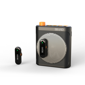 High Quality Mini <b>Wireless</b> Portable Megaphone Speaker with Double Clip-on Lavalier <b>Microphone</b> for Teacher, Tour - Product Image 2