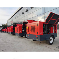 Sollant 13/20 Bar 350cfm compresseur portable diesel compresseur remorquable diesel alimenté pour les plates-formes de forage et le minage