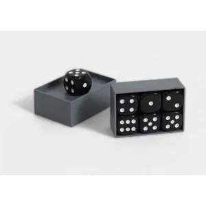 Dés magiques Miracle Dice 7, dés en plastique noir avec fonction d'effacement pour la magie de close-up, le mentalisme, accessoire pour magicien - Product Image 2