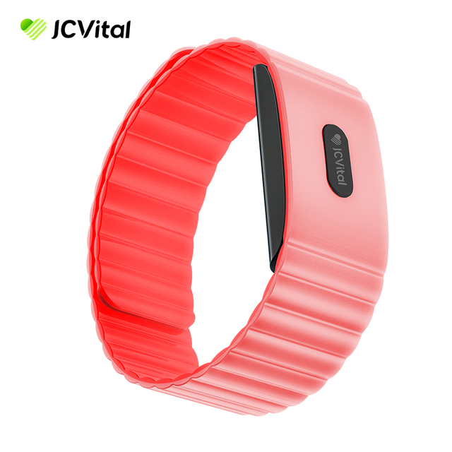 JCVital V4 Orange Smart Couple Bracelet Touch Vibration Heart Rate Monitor Smart Band No Screen Band Watch Smart Bracelet Device