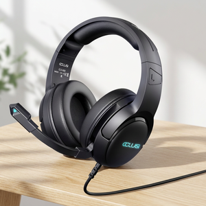 Auriculares para juegos CCUS con cable, estéreo, controlador dinámico, micrófono y luz LED para PC y consola - Product Image 4