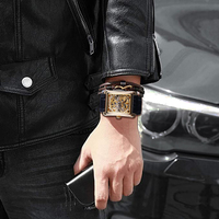 Montre Winner pour homme, design squelette transparent, montres mécaniques, or, mode, affaires, aiguilles lumineuses, montre-bracelet pour homme