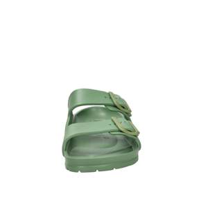 Sandales pour femmes Valleverde, vert militaire, taille 38, talon bas, pantoufles - Product Image 3