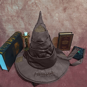 Halloween <span class=keywords><strong>magique</strong></span> elfe magicien chapeau tri chapeau fête de noël habiller pour adultes enfants Cosplay chapeau Costume accessoires - Product Image 5