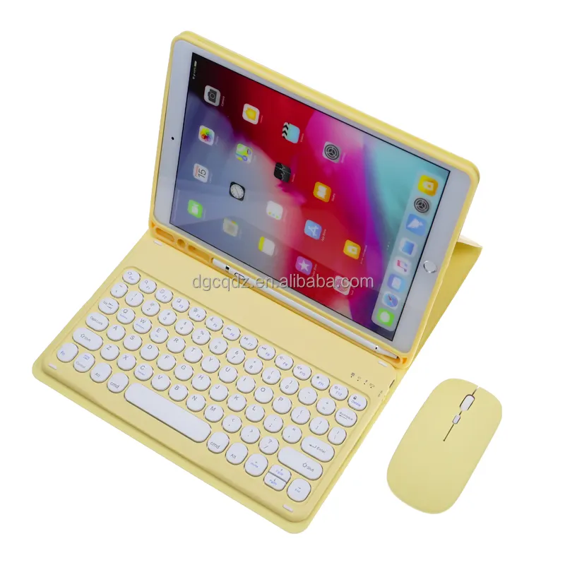 Giá thấp PU có thể tháo rời từ bluetooth Bàn phím 11.6 inch Tablet PC da trường hợp bàn phím cho ipad/máy tính bảng