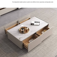 Meuble TV moderne d'usine chinoise pour salon, ensemble de meuble TV et table basse, nouveau design de meuble TV