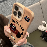 Dessin animé saucisse chien antichoc étui de téléphone portable pour iPhone 16 Pro Max 15 14 Plus 13 12 11 accessoires en gros coque de téléphone mignon