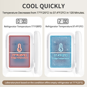 Nuevo Refrigerador Portátil KEMIN de 10L, Refrigerador Pequeño para Maquillaje, Cuidado de la Piel, Cosméticos, Mini Refrigerador <span class=keywords><strong>Retro</strong></span> para el Hogar - Product Image 2