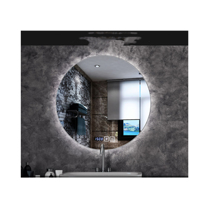Diamètre personnalisé <span class=keywords><strong>100</strong></span> <span class=keywords><strong>cm</strong></span> <span class=keywords><strong>Rond</strong></span> Désembuage Temps Température <span class=keywords><strong>Miroir</strong></span> LED pour <span class=keywords><strong>Salle</strong></span> <span class=keywords><strong>De</strong></span> Bains Lavage Vanité Maquillage <span class=keywords><strong>Miroir</strong></span> Espejo - Product Image 3