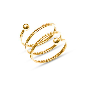 Tiny Sphere Accent Two Layer Beaded Edge Stainless Steel <b>Ring</b> - Product Image 3