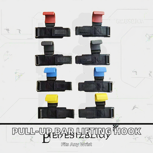 Ganchos de levantamiento antideslizantes de neopreno para soporte de espalda y protección de palmas, ideales para gimnasio y levantamiento de pesas. - Product Image 2