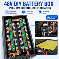 VOLOND NOUVEAU V3 V19 BMS 48V 15KWh Batterie LiFePO4 Résidentielle Empilable Rechargeable Stockage Solaire IP54 Métal