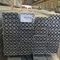 Profils d'extrusion en aluminium à fente en T 45x45 avec services de pliage, découpe et soudage, anodisés argentés pour tables CNC