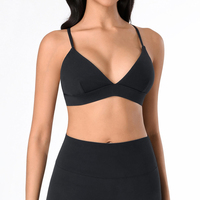 Soutien-gorge de sport rembourré à maintien élevé pour femme, avec bretelles réglables, dos croisé, idéal pour le yoga, l'entraînement et le fitness