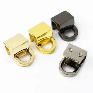 Meetee XP018 13*10mm Leather Bag Side Ring Luggage Hardware Accessories Metal Side Enclosure Connecting Buckle Clip
