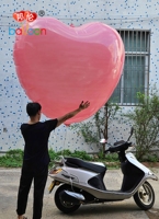 Ballon géant en nylon PA coloré gonflable de 2 m, personnalisé en forme de cœur, pour la décoration de mariage, de fête, de festival, d'anniversaire