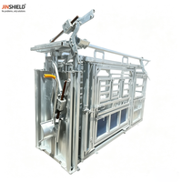 Chute d'encastrement personnalisée pour bétail avec système de pesage pour bovins et vaches laitières