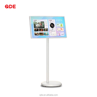 QDE - Televisor Inteligente Android 13 con Pantalla LED 4K UHD de 21.5 Pulgadas y Tablet PC con Pantalla Táctil Capacitiva, Monitor LCD Portátil