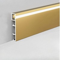 Profilé de plinthe LED en aluminium ultra-fin, design lumineux pour un style intérieur minimaliste