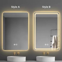 Miroir intelligent en céramique moderne avec éclairage LED anti-buée pour hôtels, appartements, villas, salles de bain - Marque YANKUN ODM OEM
