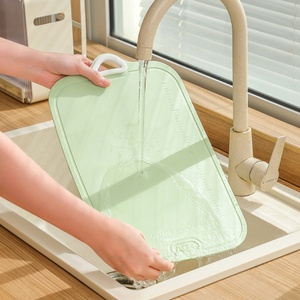 Portable <b>Plastic</b> Cutting Board TPU Cutting Mat Board Kitchen Chopping Gadget Fruit <b>Plastic</b> Chopping Board - Product Image 5