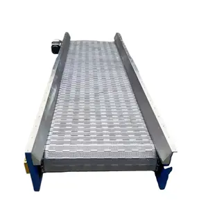 Fire Resistant Stainless Steel Chain Plate Conveyor for Food Beverage Industry / Manufacturing Plants