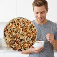 Mélange de flocons d'avoine aux fruits pour petit-déjeuner, céréales en vrac pour la vente en gros