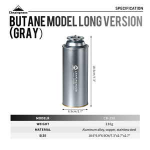 Campingmoon couleur argent cartouche de gaz <span class=keywords><strong>butane</strong></span> portable cartouche de gaz <span class=keywords><strong>butane</strong></span> bidon de gaz <span class=keywords><strong>propane</strong></span> boîte de cartouche de gaz - Product Image 2