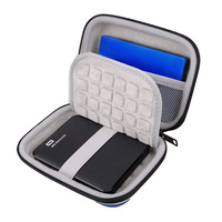 Étui rigide pour batterie externe EVA anti-odeur, étui de voyage personnalisé de petite taille, étanche avec fermeture éclair