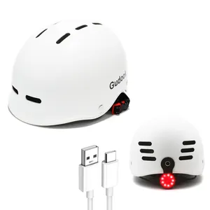 Grossiste fournisseur casque de vélo réglable avec lumière de ville, cyclisme, Skateboard, Scooter, vélo, casque de Sport urbain