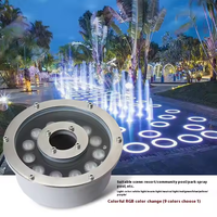 Lumière de piscine de jardin de villa extérieure, éclairage paysager basse tension, diode lumineuse sous-marine, lumière de fontaine LED RGB