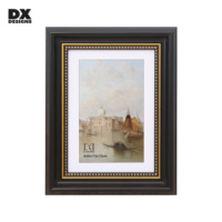 DX DESIGNS Bingkai Foto Plastik Berhias Manik-manik Emas Vintage, Pajangan Gambar 4x6, Bingkai Foto Dinding dan Meja, Tersedia Berbagai Warna