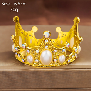Corona in Metallo all'Ingrosso per Decorazione Torte, Accessorio per Capelli per Compleanni di Ragazze, Matrimoni, San Valentino e Feste - Product Image 6