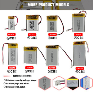 Oem tùy chỉnh kỹ thuật số pin 200 mAh 602020 3.7V 200 mAh pin lithium Polymer Pin cho đồng hồ thông minh di động màn hình trái tim - Product Image 5