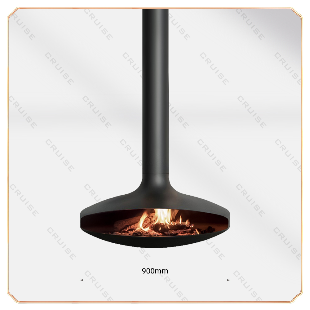 UFO - wood-burning fireplace-900mm