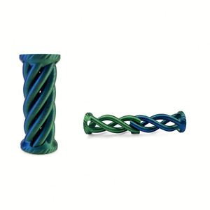 Hot Selling 2026 Satin Finish Plastic Twisted Helix Geometry Emotional <strong>Balance</strong> Tool Helix Screw Fidget for Classroom Focus Aid - Product Image 4