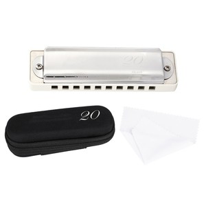 Armónica de Blues <span class=keywords><strong>KONGSHENG</strong></span> AM-20D de 10 Orificios y 20 Tonos en Clave de Do (Blanca) con Lengüetas de Bronce Fosforado - Product Image 2