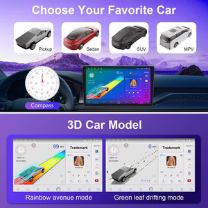 วิทยุติดรถยนต์ระบบ Android 13 ขนาด 9 10 นิ้ว รองรับ 2K สำหรับเครื่องเล่น DVD พร้อม Car Play, Bluetooth, FM, หน้าจอสัมผัส ติดตั้งบนแผงหน้าปัด - Product Image 3