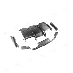 Cho BMW 3 Series F80 M3 4 Series F82 M4 2014-2020 PSM Phong Cách Sợi Carbon Ướt Phía Sau Bumper Lip Khuếch Tán Chin Bảo Vệ - Product Image 4